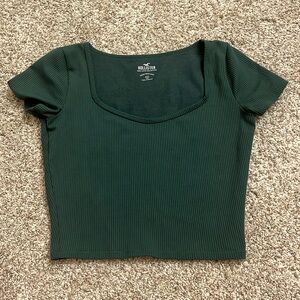 Hollister ribbed Square-V neck baby tee